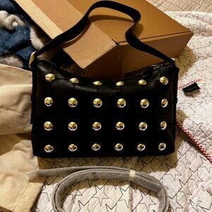 Coach Alter Ego Slouchy Bag With Silver Grommets.